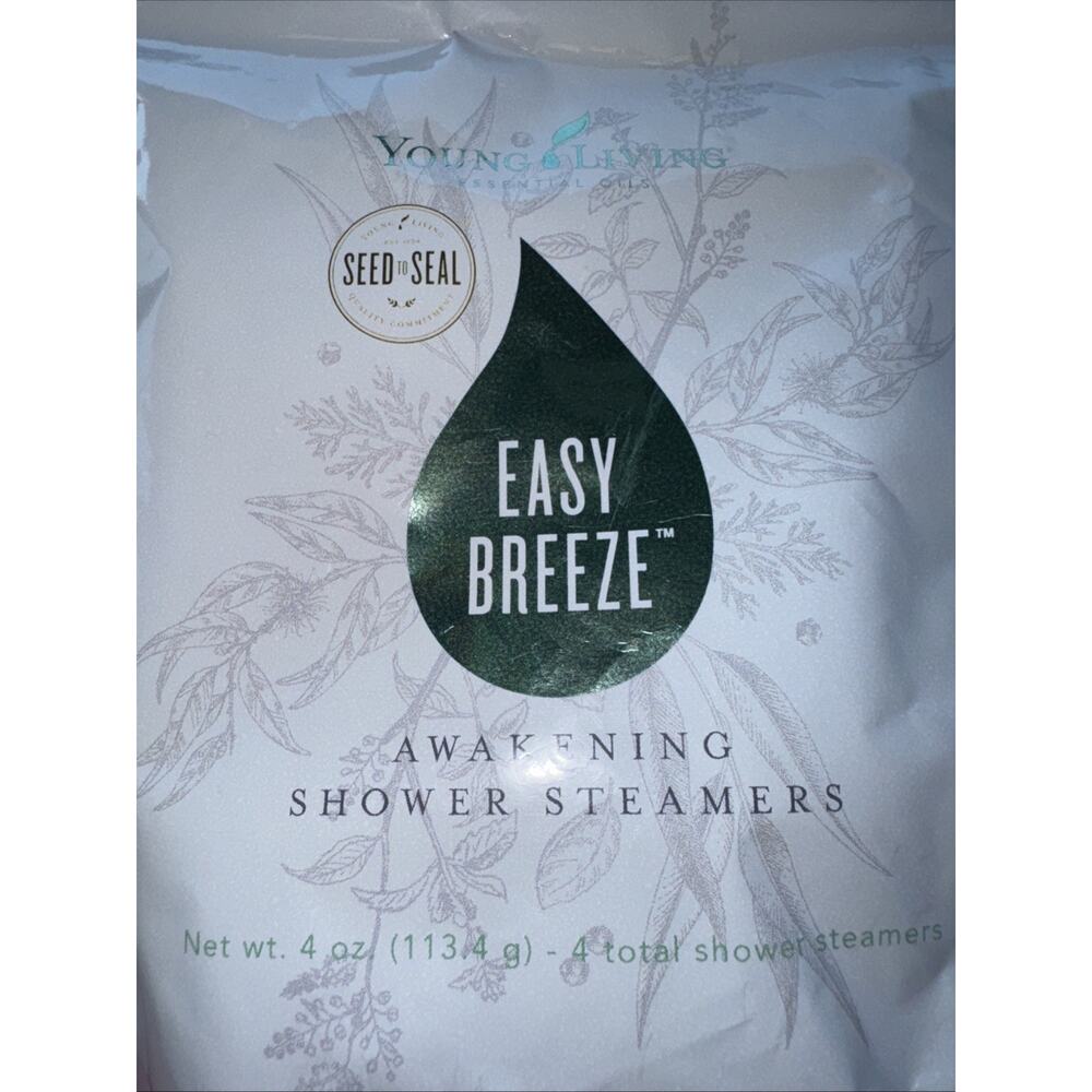 Young Living Essential Oils Easy Breeze Energizing Shower Steamers 4 oz 4 Count